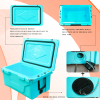 Hot Selling Blue color 65QT Outdoor cooler fish ice chest Box 2022 Popular Camping Cooler Box