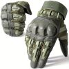 Tactical Gloves for Men - Touch Screen, Non-Slip, Full Finger Protection for Shooting, Airsoft, Military, Paintball, Motorcycle, Cycling, Hunting, Hik