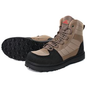 Kylebooker Cleated Sole Wading Boot, Rubber Sole Bottom Wading Shoe Men's Women's WB003 (size: US 12)